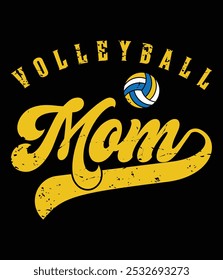 Volleyball mom design gift file.