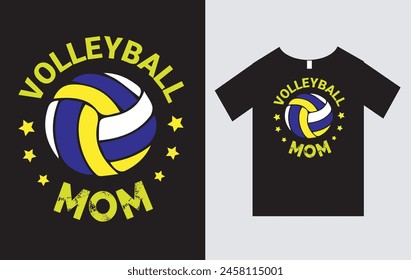 Voleibol Mamá , Diseño de Camisetas Madre y Deportivas Archivo de Vector , Diseño de Camisetas Día de la Madre , Diseño de Camisetas Tipográficas , Diseño de Camisetas Mamá