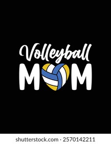  volleyball mom sport t-shirt design.