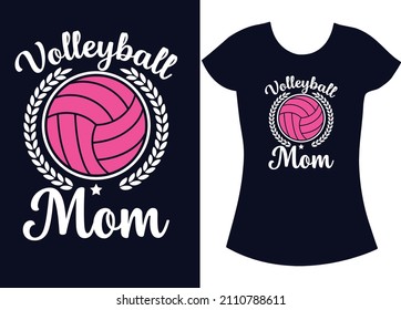 Volleyball mom svg t shirt design