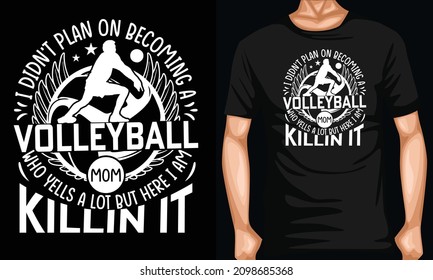 volleyball mom t shirt design