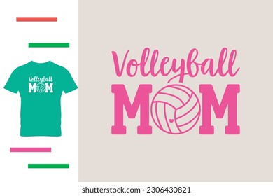 Volleyball Mama Shirt Design 