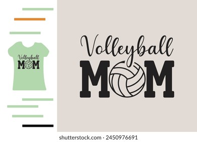 Volleyball mom t shirt design