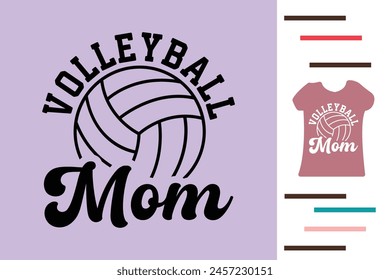 volleyball mom t shirt design 