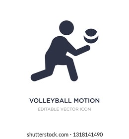 volleyball motion icon on white background. Simple element illustration from Sports concept. volleyball motion icon symbol design.