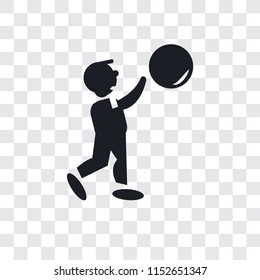 Volleyball Motion vector icon isolated on transparent background, Volleyball Motion logo concept