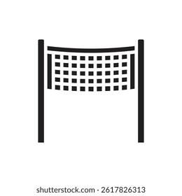 Volleyball Net Filled Icon Vector Illustration