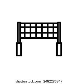 Volleyball net icon line style