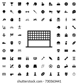 Volleyball net icon. set of filled sport icons.