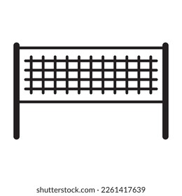 volleyball net icon vector illustartion logo design