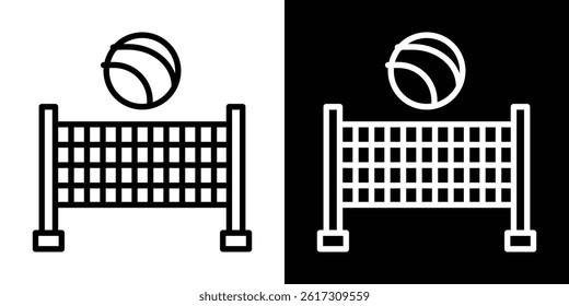 Volleyball net icon vector for web and mobile app. Symbol isolated.