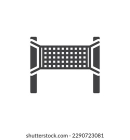 Volleyball net vector icon. filled flat sign for mobile concept and web design. Volleyball sport glyph icon. Symbol, logo illustration. Vector graphics