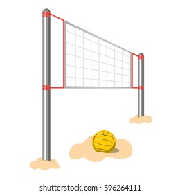 Volleyball Net Vector Illustration