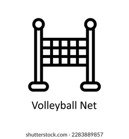 Volleyball net Vector   outline Icons. Simple stock illustration stock