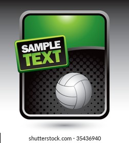 volleyball on clean halftone template