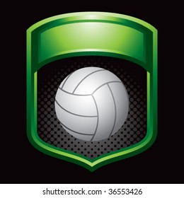 volleyball on glossy display crest