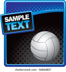 volleyball on halftone template