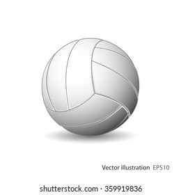 Volleyball on white background.