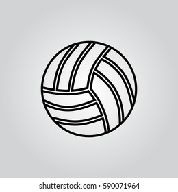 Volleyball outline icon