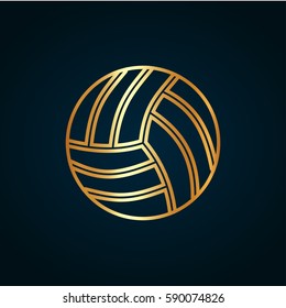 Volleyball outline icon