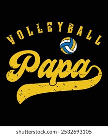 Volleyball papa editierbare eps-Datei.