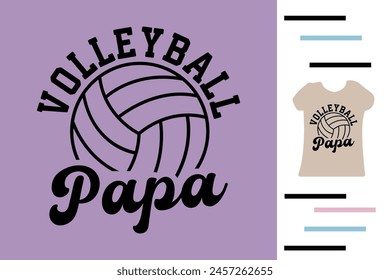 Diseño de camiseta de papa de voleibol