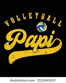 Volleyball papi eps druckbare Datei.