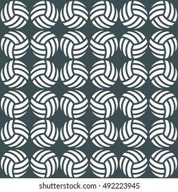 volleyball pattern 1 / Seamless pattern of volleyball  balls for sports design.
