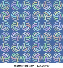 volleyball pattern 3 / Seamless pattern of multicolored volleyball or water polo balls for sports design.
