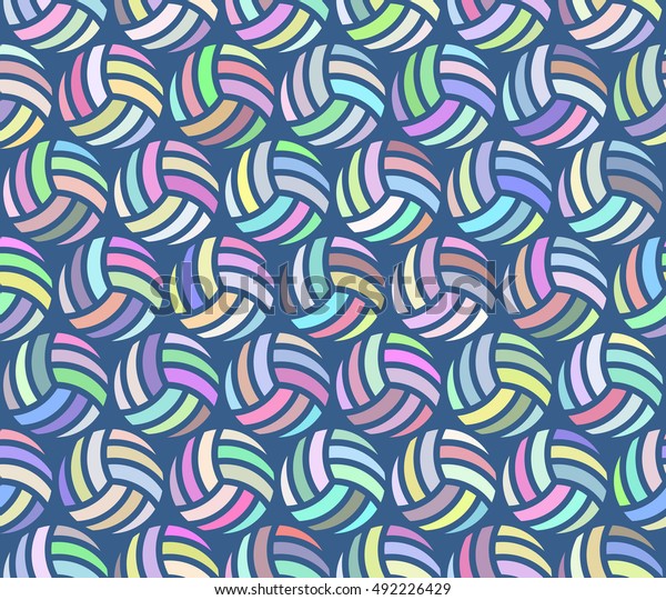 Volleyball Pattern 4 Seamless Pattern Multicolored Stock Vector ...