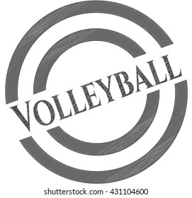Volleyball pencil effect
