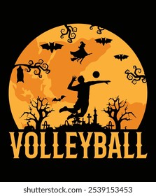 Volleyball Player Halloween Spooky Volleyball Lover Halloween