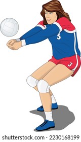 Ilustración del vector de bolas de voleibol