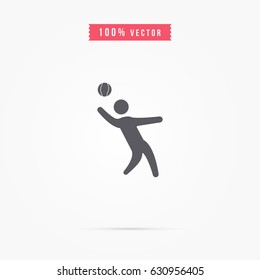 volleyball player icon