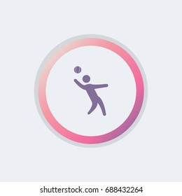 volleyball player icon