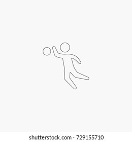 volleyball player icon