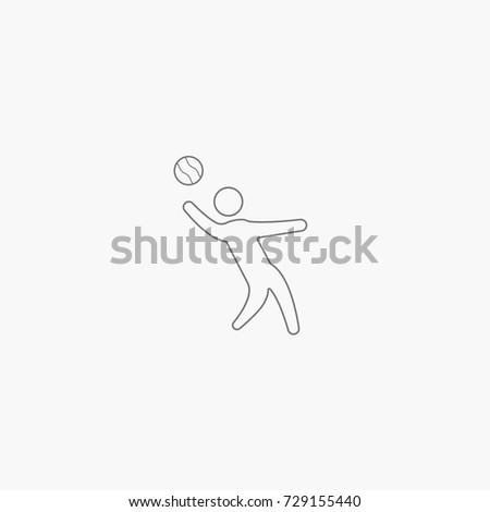 volleyball player icon