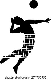 Volleyball Player Net