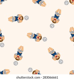 volleyball player ,seamless pattern