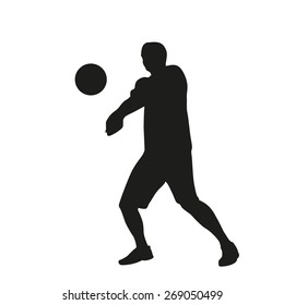 Volleyball player silhouette