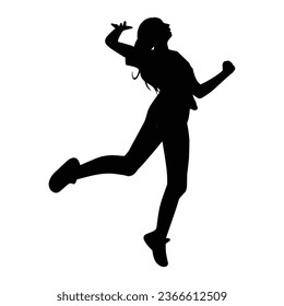 volleyball player silhouette. several silhouettes of volleyball movements