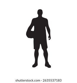 Volleyball Player Silhouette - Volleyball Player Vector Logo