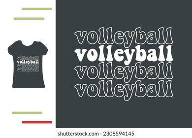 Volleyball player t shirt design