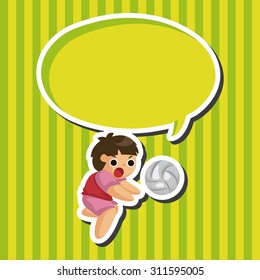 volleyball player theme elements