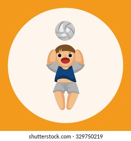 volleyball player theme elements