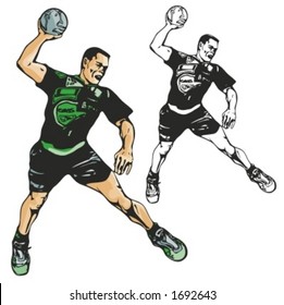 Volleyball player. Vector illustration
