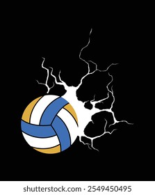 Volleyball Players Volleyball Team Graphic Sports Design File.