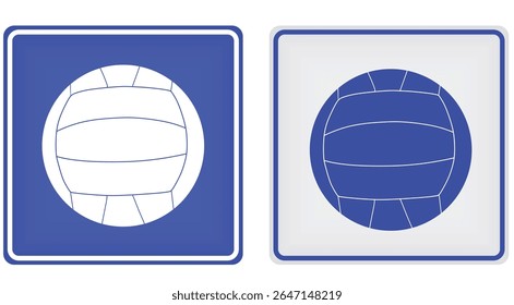 Volleyball playfield sign. vector illustration	