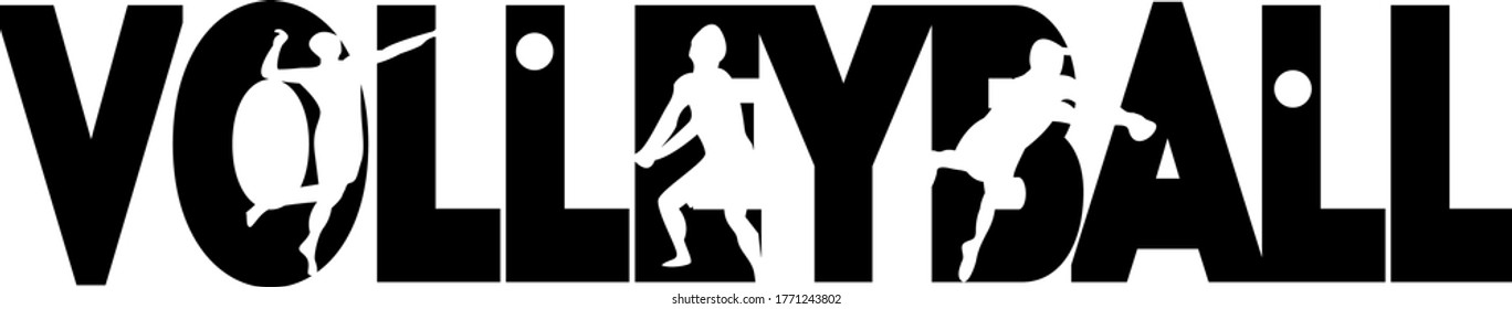 Volleyball quote. Volleyball ball vector