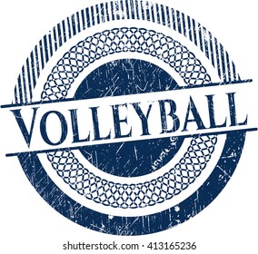 Estampilla de textura de goma de voleibol